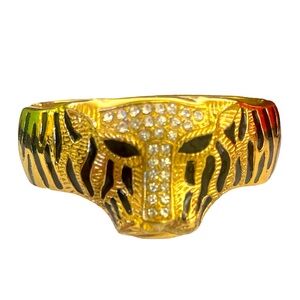 Vintage Leopard Bangle, EUC